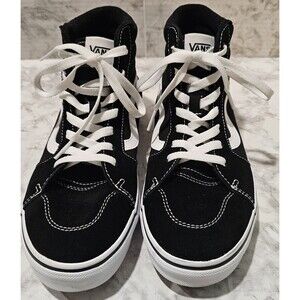 Black & White Vans Off The Wall Sk8 - Shoes US Size 7 YOUTH
